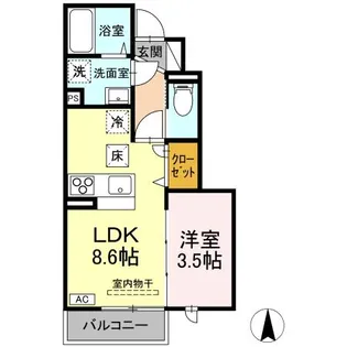 アストリア【1階】の間取り