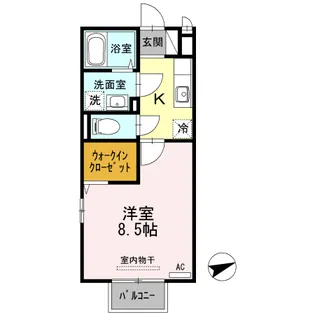 コージーコートII【1階】の間取り