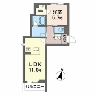 リベラピエナ【105号室】の間取り