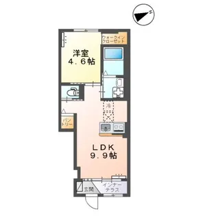 グラシア上乃木【1階】の間取り