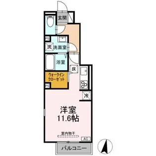 リュール天神川【1階】の間取り