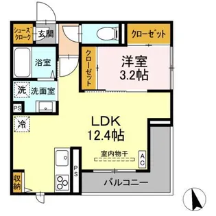 グランテラス【2階】の間取り