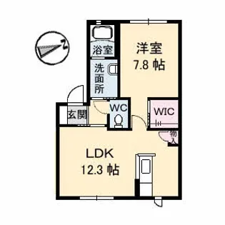 ROSE GARDEN A棟【1階】の間取り