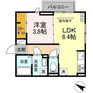 ロイヤルステージ西持田町A棟【2階】の間取り