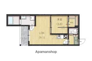 LIEN東津田【303号室】の間取り