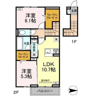 EL VIENTO PISTA【2階】の間取り