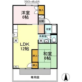 セジュール・アイ【1階】の間取り