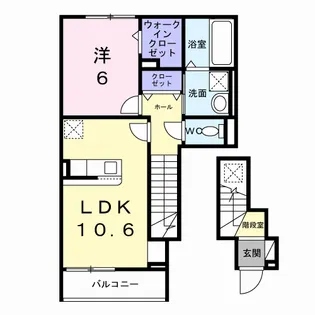 オリエンタルレジデンスⅦ【2階】の間取り
