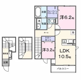 オリエンタルレジデンスⅦ【3階】の間取り