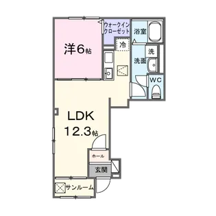 オリエンタルレジデンスⅦ【1階】の間取り