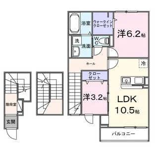 オリエンタルレジデンスⅦ【3階】の間取り