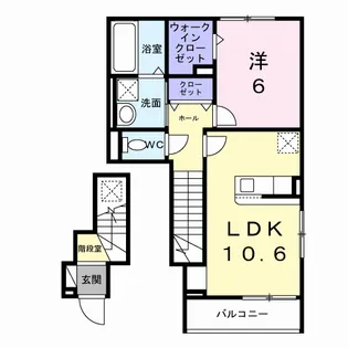 オリエンタルレジデンスⅦ【2階】の間取り