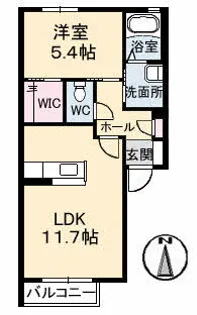 アン・スイーニ【1階】の間取り