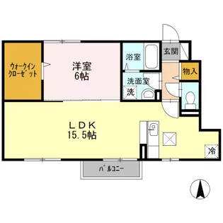 フォルシュ【1階】の間取り