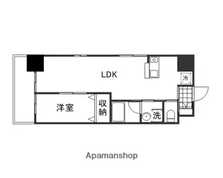 WILLDO岡山大供【14階】の間取り
