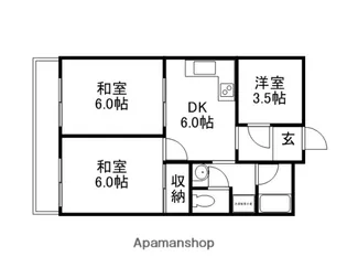 ナガシオビル【2階】の間取り