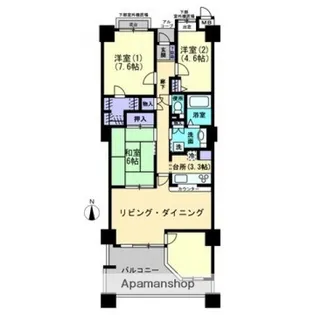 フォーラムシティ岡山【11階】の間取り