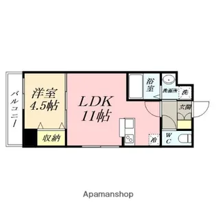 WILLDO岡山大供【15階】の間取り