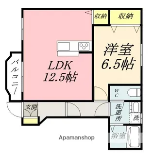 クレストール福泊C【1階】の間取り
