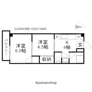 林本社ビル【703号室】の間取り