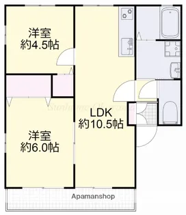 プラザSKⅠ【201号室】の間取り