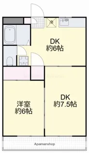 ディアトレス下中野【2階】の間取り