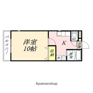 ケイズシティ豊成【307号室】の間取り