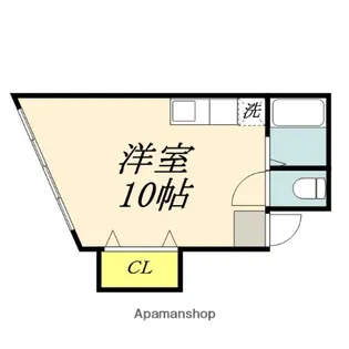 フレール津倉【4階】の間取り