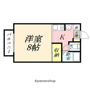 黒住コーポD【105号室】の間取り