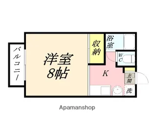 黒住コーポD【102号室】の間取り