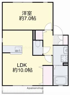 エメロードB【1階】の間取り