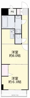 春日トーケンレジデンス【6階】の間取り