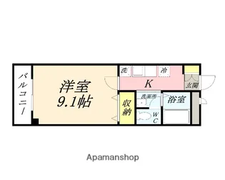 タイショウ7ビル【8階】の間取り