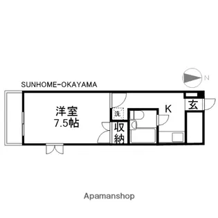 グリーンルーフ伊島【2階】の間取り