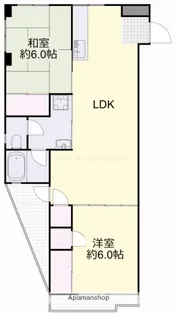 オリーブ浜【305号室】の間取り