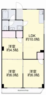 オリーブ浜【201号室】の間取り