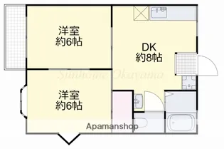 シャトレイーストB【1階】の間取り