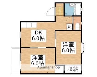 ニューハウンA【1階】の間取り