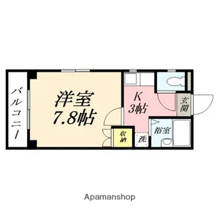 ウイング東島田【103号室】の間取り
