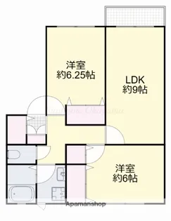 クリスタルパレスC【2階】の間取り