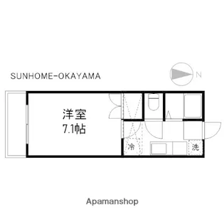 コーポクレイン【1階】の間取り