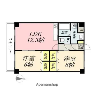 マ・ベル・エトワール【4階】の間取り