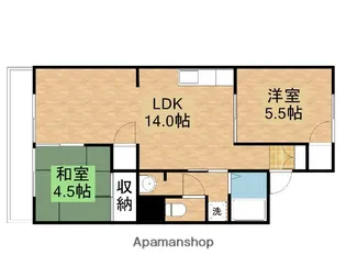 プロムナード中仙道 Ⅰ【203号室】の間取り