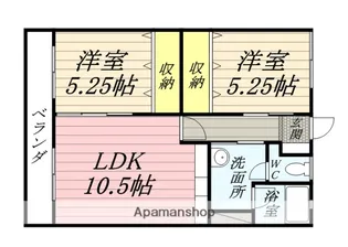 福富グリーンビル【305号室】の間取り