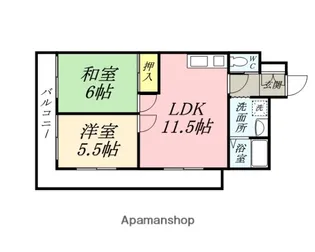 グランデュール今2号館【4階】の間取り