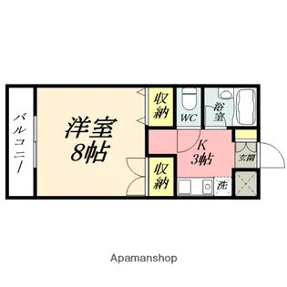 サンツボイⅢ【301号室】の間取り