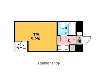アルファ清心町Ⅱ【7階】の間取り