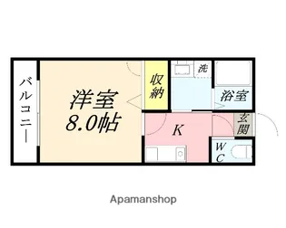 サンハイム津島西【206号室】の間取り