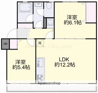 クレール学南運動公園【2階】の間取り