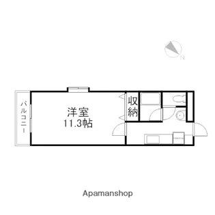 ピアシティ南方【2階】の間取り
